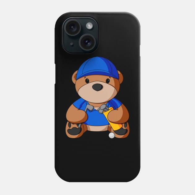 Golf Teddy Bear Phone Case by Alisha Ober Designs