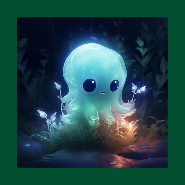 Lumalee - Cute little bioluminescent character by LoFi_Vibes