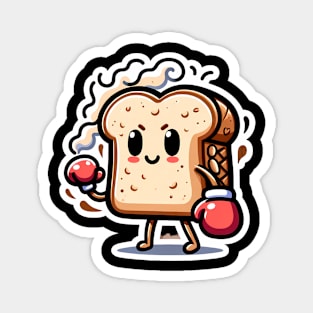 Cheerful Baker's Delight Toasty Punch - Sticker & Magnet Printable Design Magnet