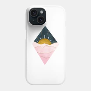 Pink and Gold Sunset Phone Case