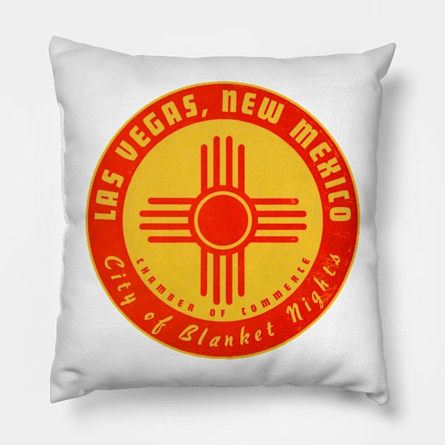 1950s Las Vegas, New Mexico Pillow by historicimage