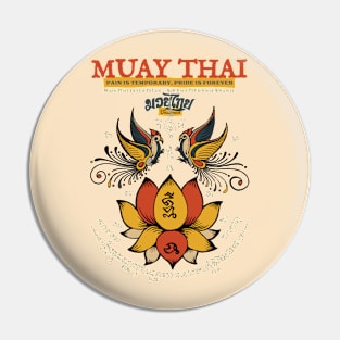 Vintage Muay Thai Tattoo The Art of Eight Limbs Pin