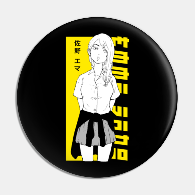 Collectible Kevin Tokyo revengers Emma pin gruponym.mx