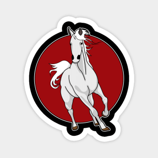 White Horse Magnet