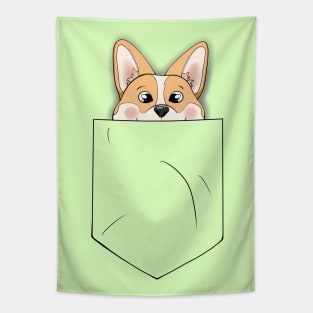 Corgi in a Pocket Tapestry