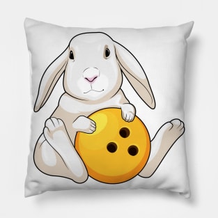 Rabbit Bowling Bowling ball Pillow