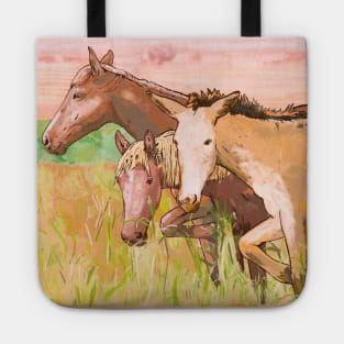 Little horses in the prairie Tote