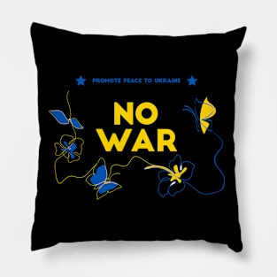 Ukraine Support No War Peace Pillow