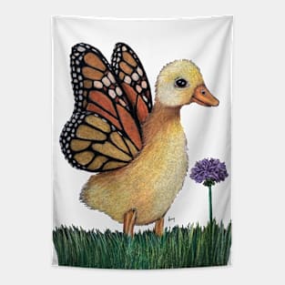 "Butterfly Duckling" - Butterflown collection Tapestry