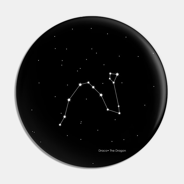 Draco Constellation Pin by Print Stop Studio