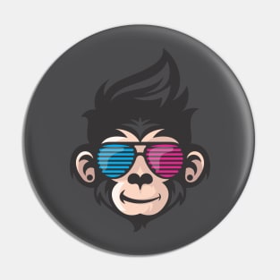 apes with eyeglasses Pin