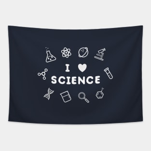 I love/heart science Tapestry