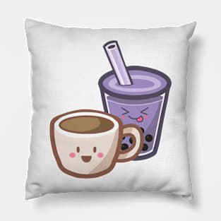 Taro Boba and Coffee xP Pillow