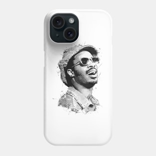 Young Stevie Wonder  in Abstract Art Phone Case