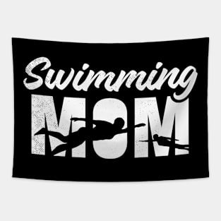 Swimming MOM cute artistic theme Tapestry