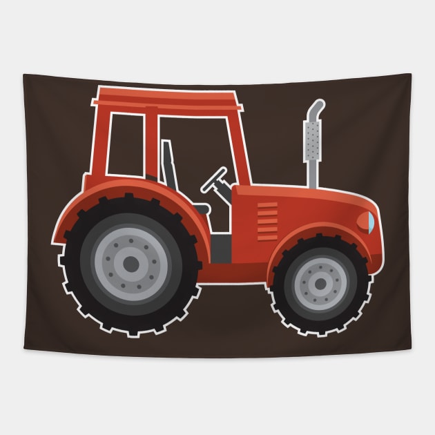 Tractor Farmer Tapestry by Shirtbubble