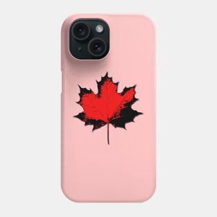 Maple Leaf Stamp Dark Phone Case