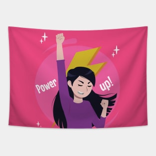 Power up Girl! Tapestry