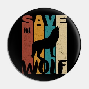 Save The Wolf Pin