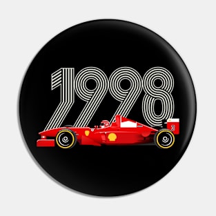 Retro Racing Car 1998 Pin