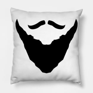 Magnificent beard and mustache Pillow