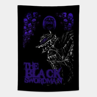 The black swordman purple Tapestry