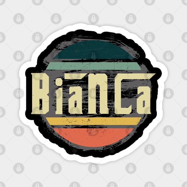 Bianca || Retro Name Magnet by Nana On Here