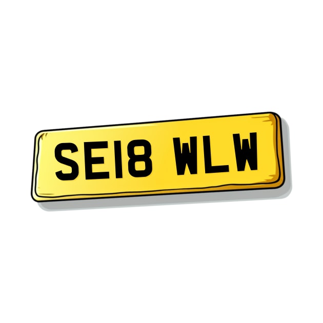 SE18 WLW Walworth Number Plate by We Rowdy