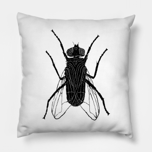 Fly Pillow - I Am The Fly by LadyMorgan