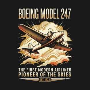 Boeing Model 247 Pioneer Airliner T-Shirt