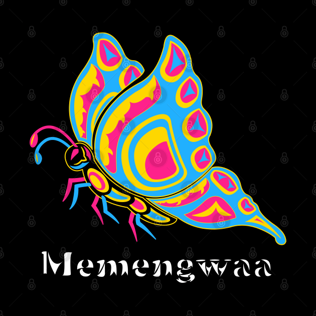 Memngwaa (Butterfly) Pansexual Pride by KendraHowland.Art.Scroll