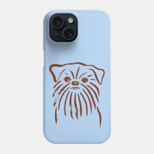 Brussels Griffon (Blue and Brown) Phone Case