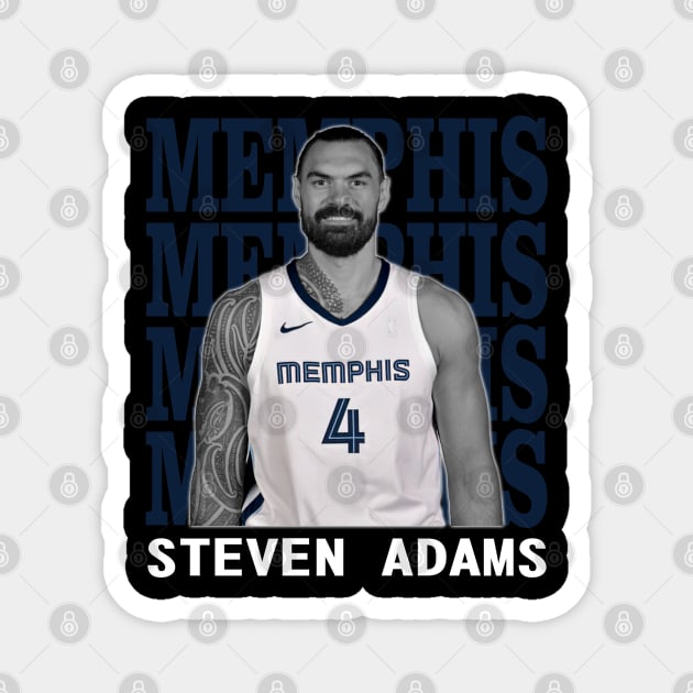 Memphis Grizzlies Steven Adams Magnet by Thejockandnerd