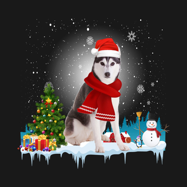 Funny Siberian Huskies Christmas T-shirt - Siberian Huskies Christmas Gift - T-Shirt