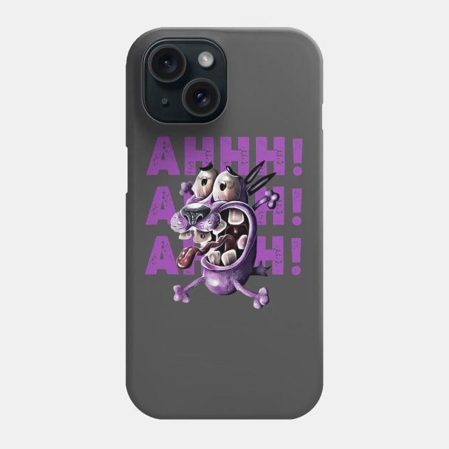 courage the cowardly dog Phone Case by Pixzul