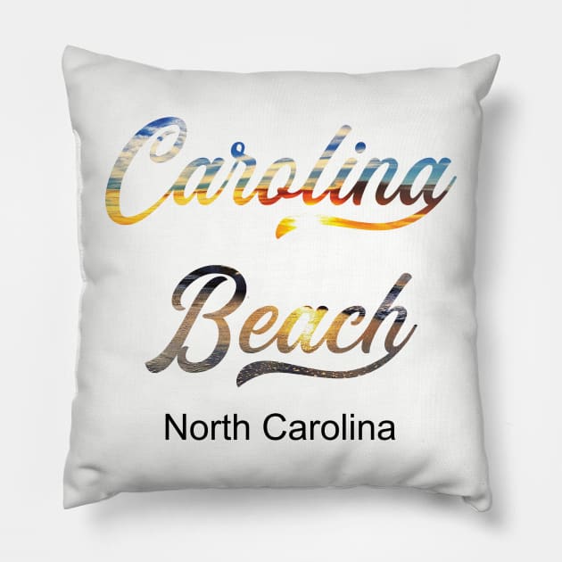 Carolina Beach NC Pillow by CoastalDesignStudios