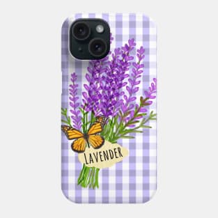 Lavender and Gingham Phone Case