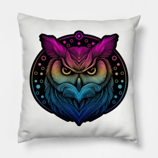 Owl Sketch RGB Pillow