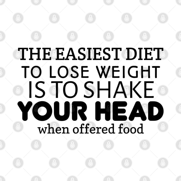 The easiest diet To lose weight is To shake Your Head when offered food by radeckari25