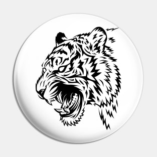 Tribal Tattoo White tiger Pin