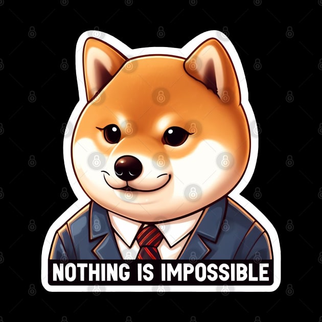 Nothing Is Impossible Shiba Inu by Plushism