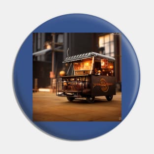 Steampunk Tokyo Ramen Food Truck Pin