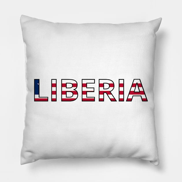 Drapeau Liberia Pillow by Pixelforma