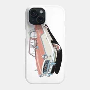 Austin Metropolitan in two tone coral and white Phone Case