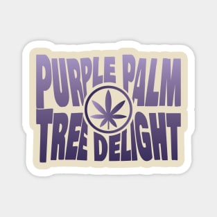 Purple Palm Tree Delight Magnet