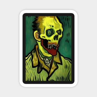 ZOMBIE IN VAN GOGH STYLE Magnet