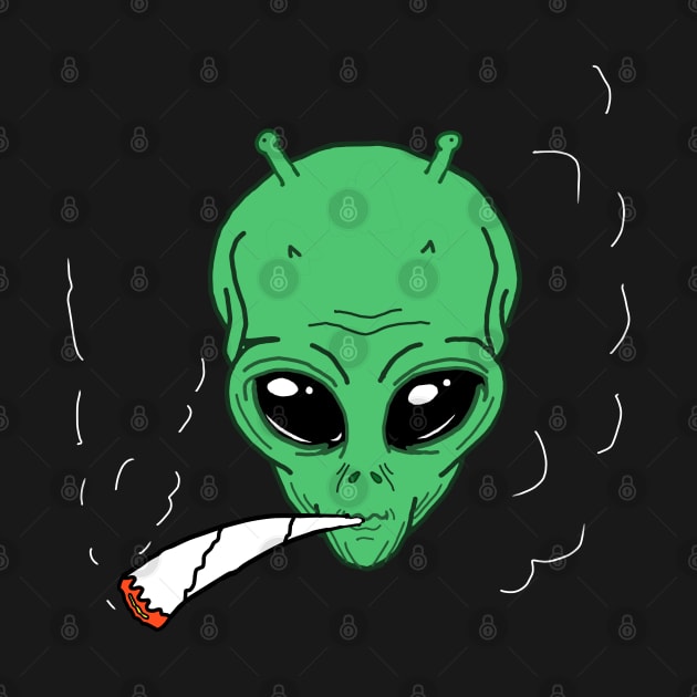 Alien Stoner Weed Smoker Smoke Weed Everyday Cannabis Revolution by FromBerlinGift