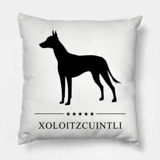 Xoloitzcuintli Black Silhouette Pillow