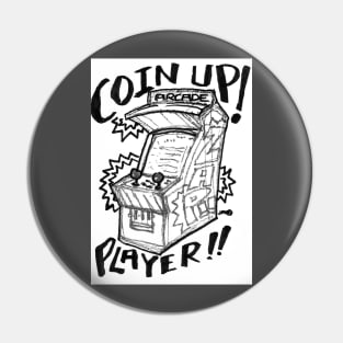 Arcade coin up player Pin