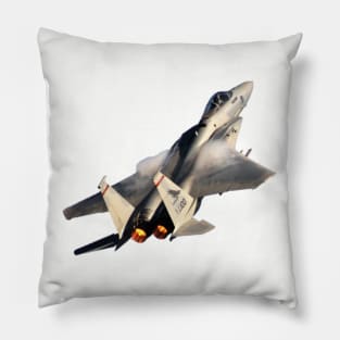 F-15C Eagle afterburner no background Pillow